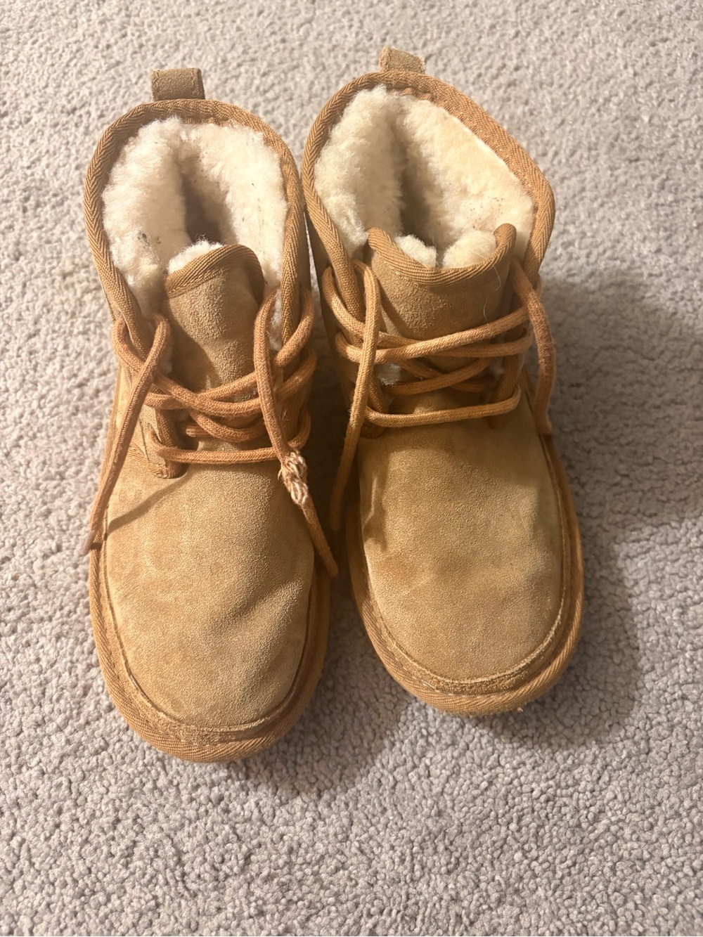 UGG Chestnut Lace-Up Sherpa Boot